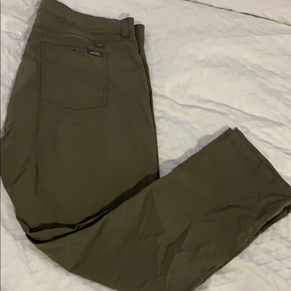 Eddie Bauer stretch hiking pants.